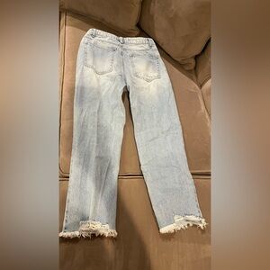 Light Blue Distressed Women's Jeans